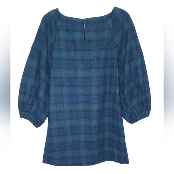 NWT Hill House The Araminta Stewart Dress Blackwatch Plaid Tartan Mini Dress XS - Picture 3 of 9